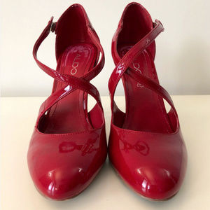 ALDO Red Heels Sz 38 (7.5)